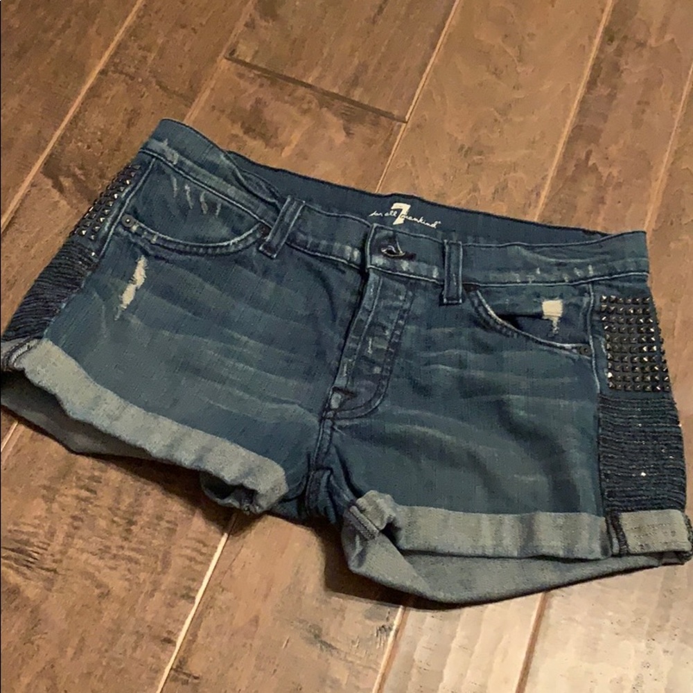7 for all man kind jean shorts